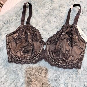 Calvin Klein Seductive Comfort Lace Underwire Bra - Black NWT Size 34DDD